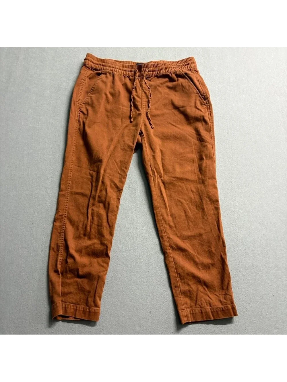 Gap Mens Pants Medium Brown Cotton Rayon Blend Elastic Waist Drawstring Jogger